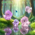 Customizable Decorative Unicorn Figurine Colorful Electroplated Resin Craft DIY Desktop Ornaments Miniature Landscape Accessories