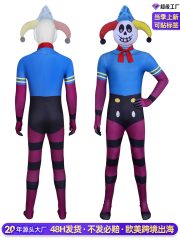 Adult Poppy Playtime5 Jester Onesie Halloween Costume New Cross-Border Version Stage Performance Suit for Adults