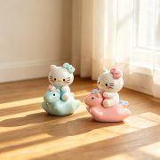 卡通骑小马kt小猫咪萌粒diy树脂饰品配件桌面车载装饰小摆件 - Image 3