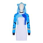 Blue Devil Cat Tiger Sweatshirt Adult Stage Performance Costume K-POP Star Hunter Magic Girl Cosplay Halloween Performance Clothes