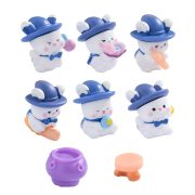 Customizable Decorative Ornaments Magic Rabbit Flying Broomstick for Miniature Garden Scenery DIY Resin Craft Home Decor - Image 5