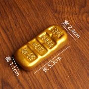Antique Style Gold Bar Coin Replica Vintage Simulated Gold Brick Block Collectible Artifacts Metal Craft Figurine Display - Image 4