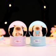 Customizable Cartoon Cat Desktop Decoration Mini Crystal Fans Collectible Figurine Home Decor Resin Craft Toy Wholesale - Image 2