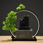 Living Room Entrance Moving New Home Gift Lucky Opening Gift Feng Shui Stone Aquatic Wealth Circular Water Ornament Decoration