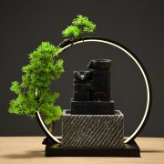 Living Room Entrance Moving New Home Gift Lucky Opening Gift Feng Shui Stone Aquatic Wealth Circular Water Ornament Decoration