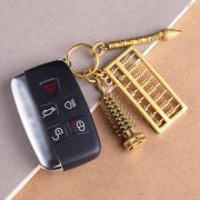 Custom Metal Medal Badge Car Keys Pendant L幸文昌塔文昌笔金榜题名活动算盘男女书包吊坠 Handmade Artifacts - Image 5