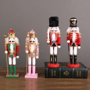 New Nutcracker Wooden Puppet Children's Toy Holiday Gift Display King Soldier Dolls American Vintage Decorative Ornaments - Image 2