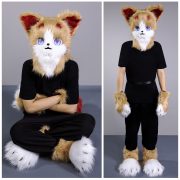 Custom Cat Furry Head Base Plush Mascot Costume Anime Style Cute Cat Head Cover Tailor-made Animal Suit for Parties - Image 4