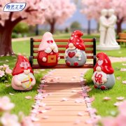 New Customizable Decorative Ornaments Couple Dwarf Easter Decoration Miniature Landscape Accessories DIY Resin Crafts Car Decor - Image 4