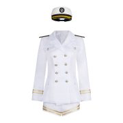 Zhang Yuan Ying Adult Stage Performance Costume White Sailor Uniform Naval Style Role Play Cosplay Stage Outfit - Image 5