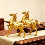 Creative Metal Horse Figurine Zodiac Decoration Wealth Attracting Office Living Room Desktop Ornament Customized Gift - Image 3