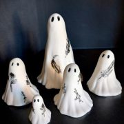 Customizable White Ghost Resin Decoration Creative Home Decor Haunted House Design Scary Customizable Ornament Halloween New Arrival - Image 3