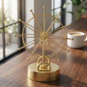 Creative European Style Rotating Metal Decoration Gold Wheel Of Fortune Custom Metal Badge Home Living Room Decorative Item - Image 4