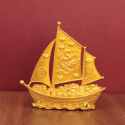 Custom Metal Medal Badge Chinese Style Shop Entrance Good Luck Tabletop Decoration Wholesale Direct from Factory Smooth Sailing Dragon Boat - Image 2