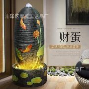 New Chinese Style Home Office Lucky Flowing Water Fountain Ornament Colorful Zen Desktop Decorations Wholesale Gifts - Image 2