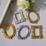 Gold Vintage Photo Frame Decorative Ornament Customizable Resin Craft European Style Popular Decoration for Photography Props