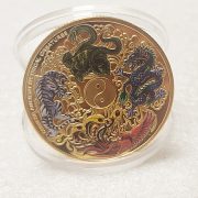 Custom Metal Medal Badge Premium Quality Metal Craft Gift Ornament with 3D Color Printing Depicting Mythical Beasts - Image 3