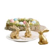European Style Customizable Decorative Rabbit Ornament Resin Craft for Easter Home Garden Courtyard Decoration Living Room - Image 5
