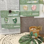 Mini Custom Metal Medal Badge Sweet Floral Series Creative Office Supplies Embroidery Pins Brooches For Journaling - Image 4