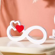 Valentine's Day Customizable Decorative Ornament Heart Shaped Home Desktop Decoration Craft Tabletop Display Love Theme