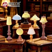 European Style Retro Miniature Resin Table Lamp Decorative Ornament Customizable Microscopic Landscape Design Accessory - Image 2