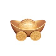 Custom Metal Medal Badge Rollers Transfer Wealthy Yuanbao Car Decoration Ideal for Living Room Office Cashier Counter Opening Moving Gifts - Image 5