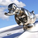 Cross-Border New Style Resin Craft Car Decoration Strong Duck Electroplated Curious Figurine Garden Courtyard Decor Customizable Ornament