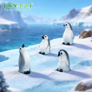 Customizable Decorative Ornaments Realistic Mountain Iceberg Snowflake Penguin Seal Landscape Eco Bottle Small Figurine Resin Crafts - Image 3