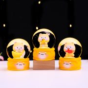 Adorable Luminous Pet Desktop Decoration Miniature Shiba Inu Crystal Fan Customizable Decorative Ornament Resin Craft - Image 2