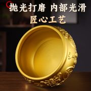 Pure Brass Wealth Attraction Bowl Double Fish Design Custom Metal Badge Home Office Decorative Item Customizable Metal Medal - Image 5