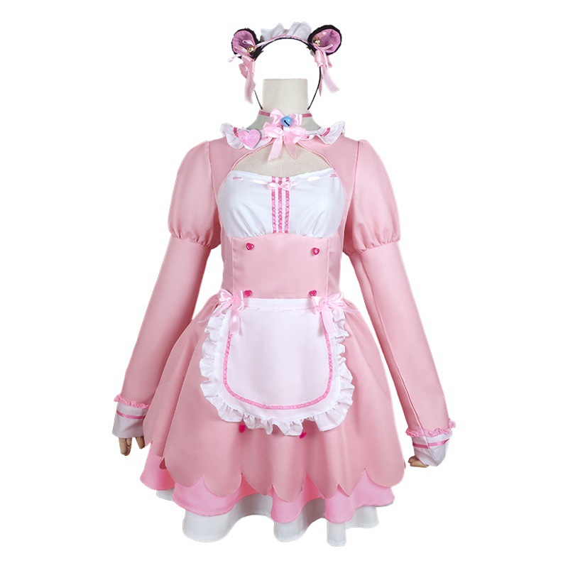 O1CN01ovdXRw1Bs2uvcYuGa_0-0-cib.jpg Catmaid Cosplay Costume Chocolate Lingerie Maid Outfit Adult Stage Performance Anime Role-playing C Uniform for Fans - Image 1