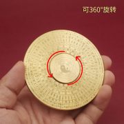 Custom Metal Tai Chi Luo Pan Rotatable Desktop Ornaments Feng Shui Craft Gifts Wholesale Brass Engraving Lucky Star Design - Image 3