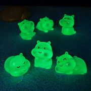 Customizable Decorative Ornaments Cartoon Hippo Night Light Small Figurine Ocean Theme Resin Craft Ideal for Aquarium Decor - Image 2