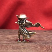 Retro Bronze Knight Figure Creative Desktop Decoration Custom Metal Medal Badge Chinese Martial Arts Style Swordsmen Model - Image 3