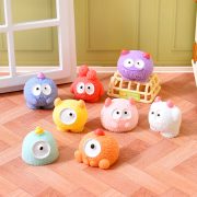 Adorable Big-Eyed Monster Customizable Decorative Ornament Creative DIY Accessory for Desktop Car Decoration Resin Craft - Image 3