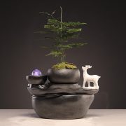 Ceramic Flowing Water Fountain Ornament for Living Room Office Entrance Decorations Tea Table Club Front Desk Reception - Image 4