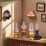 Creative Retro Glowing Miniature Resin Ornaments Customizable Decorative Dollhouse Landscape DIY Accessories Night Light Lamp