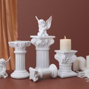 Customizable American Roman Column Angel Home Decoration Ornaments Balcony Candlestick Landscape Photography Props Wedding Decorations