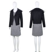 Adult Cosplay Baseball Jacket Short Plaid Design Stage Performance Costume Similar To Popular American TV Series - Image 4