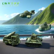Creative Miniature Tank Fighter DIY Decorative Ornament Customizable Desktop Small Accessory Resin Craft - Image 2