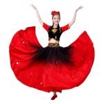 Adult Stage Performance Costume National Dance Skirt Women's Ensemble Square Dance Outfit Xinjiang Opera Performance Dress