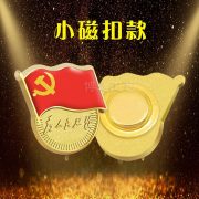 Custom Metal Medal Badge Zinc Alloy Service Pin Butterfly Buckle Political Party Emblem Thickened Magnet - Image 4