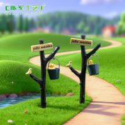 Customizable Decorative Ornaments Miniature Landscape Decoration ZAKKA General Goods Simulation Water Bucket Direction Sign - Image 3
