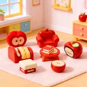 Creative Customizable Apple Series Resin Decorative Ornaments for Office Dollhouse Car Miniature Figurines - Image 2