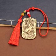 New Chinese Style Metal Car Hanging Decoration Horse Year Success Lucky Charm Fringed Bag Pendant Accessory Customized Badge - Image 3