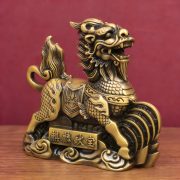 祥瑞麒麟摆件元宝麒麟家居玄关办公室店铺桌面小号装饰品瑞兽麒麟 - Image 4