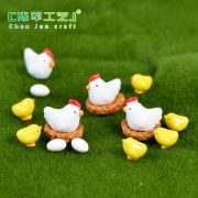 Customizable Decorative Ornaments Miniature Landscape Decoration ZAKKA Goods Resin Craft Chicken Family Scene Accessories - Image 2
