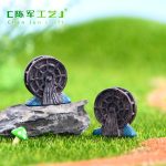 Miniature Bonsai Landscape Decorative Ornaments Customizable DIY Assembly Mini Waterwheel For Indoor Garden Decoration