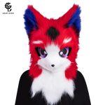 Halloween Dog Mask Plush Mascot Costume Headwear Pet Theme Custom Cosplay Props For Dogs