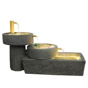 New Chinese Style Rural Stone Mill Waterfall Indoor Balcony Fish Tank Stone Basin Flowing Water Fountain Ornament Good Feng Shui - Image 5